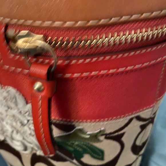 Coach Vintage Applique Signature Tote Bag - Picture 4 of 11